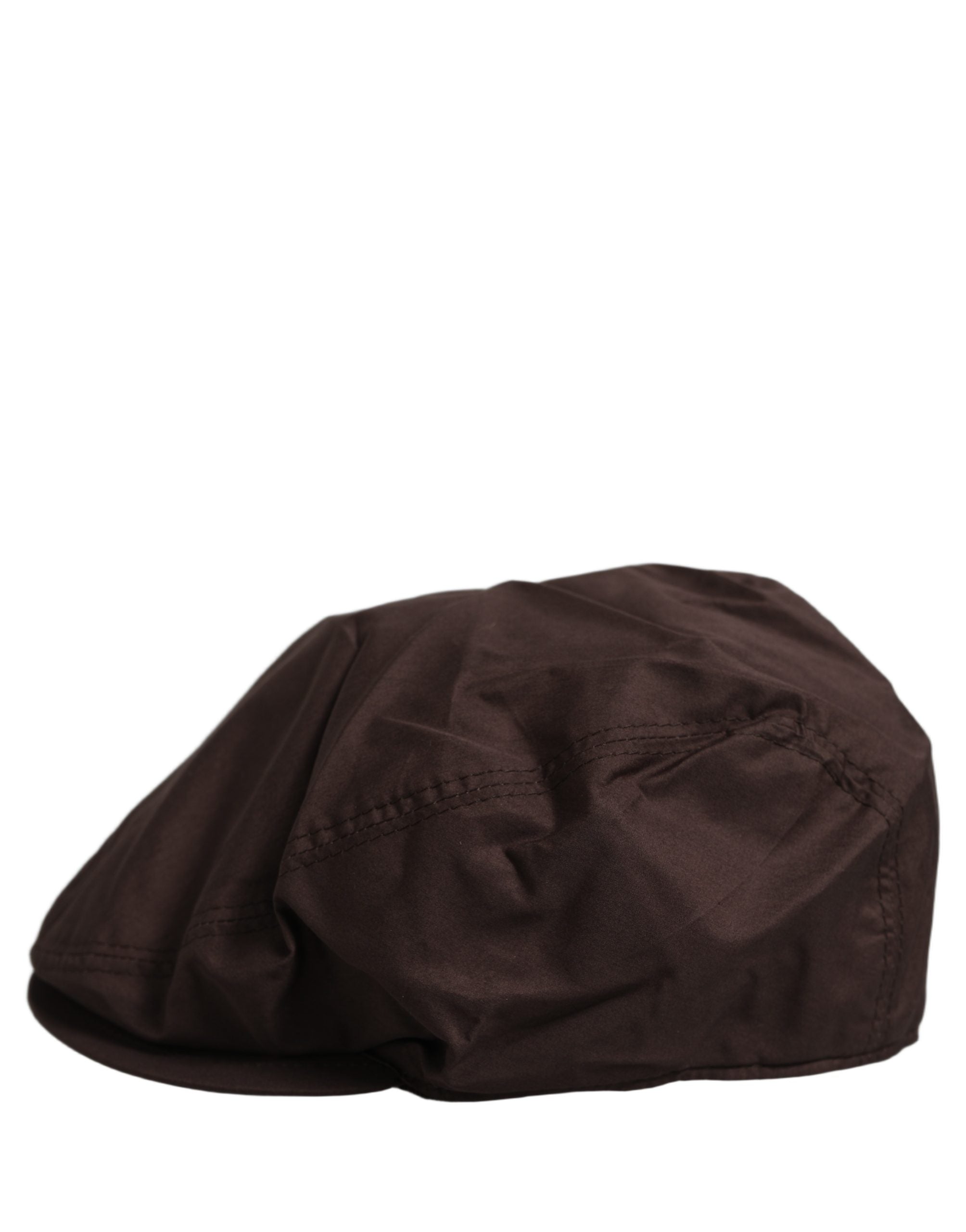Dolce & Gabbana Dolce & Gabbana Men Brown Cotton Newsboy Capello Cabbie Men's Hat