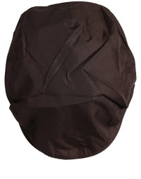 Dolce & Gabbana Dolce & Gabbana Men Brown Cotton Newsboy Capello Cabbie Men's Hat