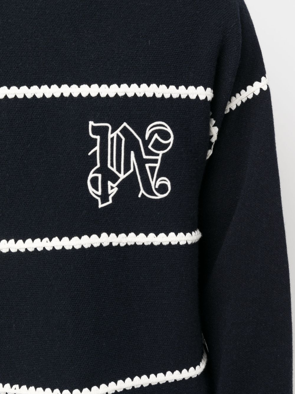 Palm Angels Men's Sweaters Blue