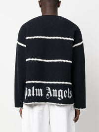 Palm Angels Men's Sweaters Blue