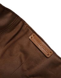 Dolce & Gabbana Dolce & Gabbana Men Brown Cotton Newsboy Capello Cabbie Men's Hat