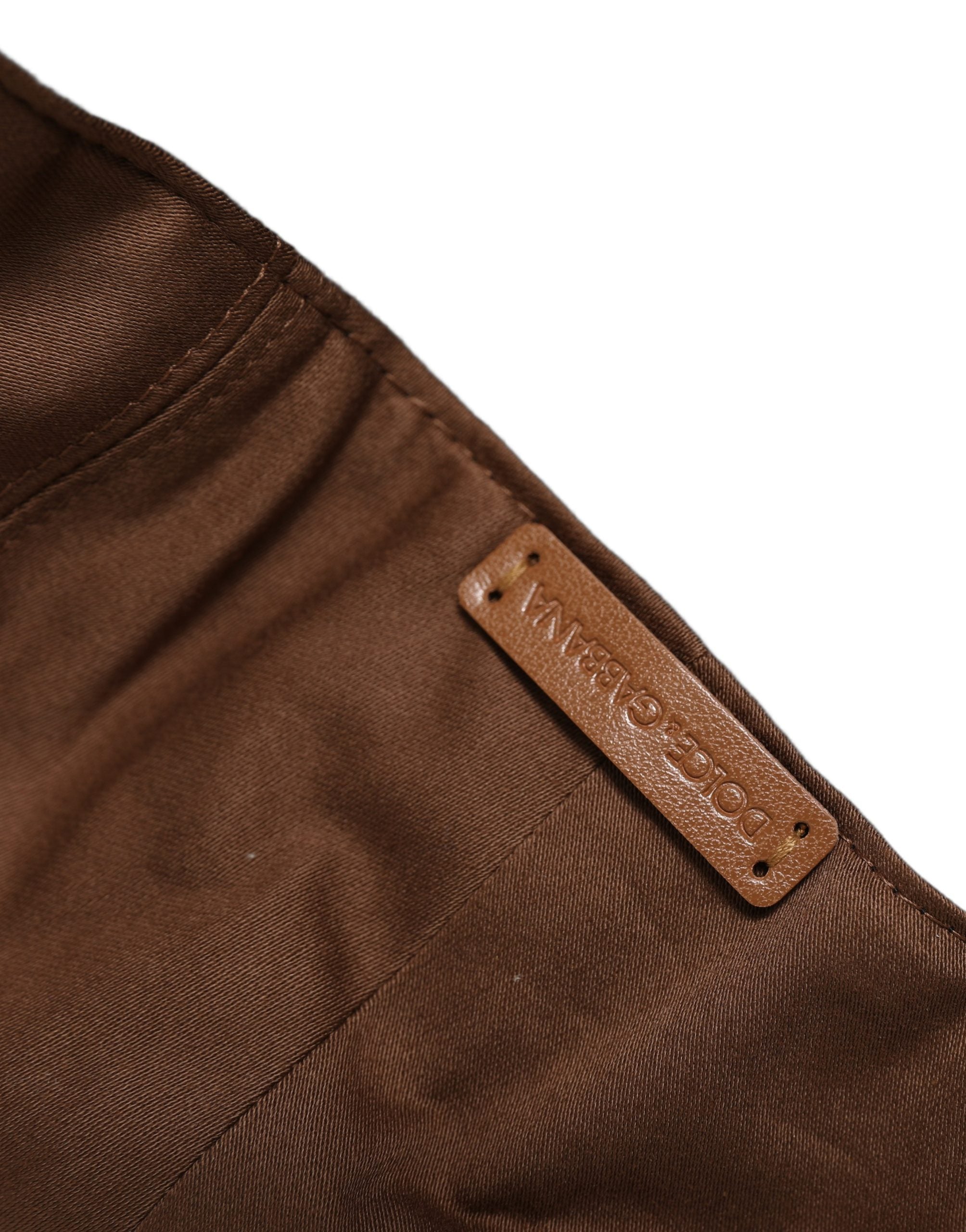 Dolce & Gabbana Dolce & Gabbana Men Brown Cotton Newsboy Capello Cabbie Men's Hat