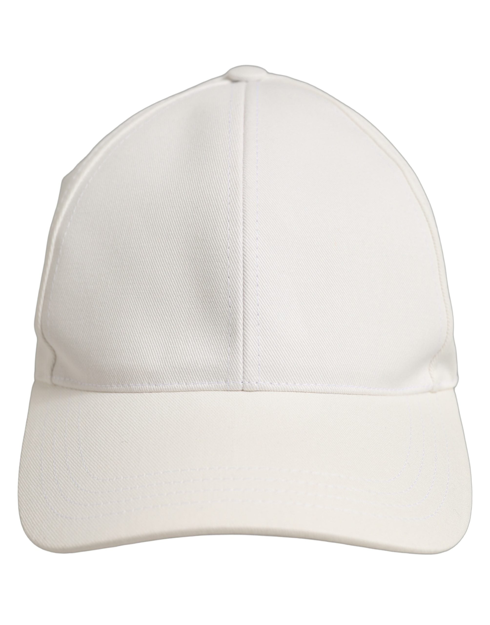 Dolce & Gabbana Dolce & Gabbana Men White Cotton Baseball Capello 6 Panels Men's Hat