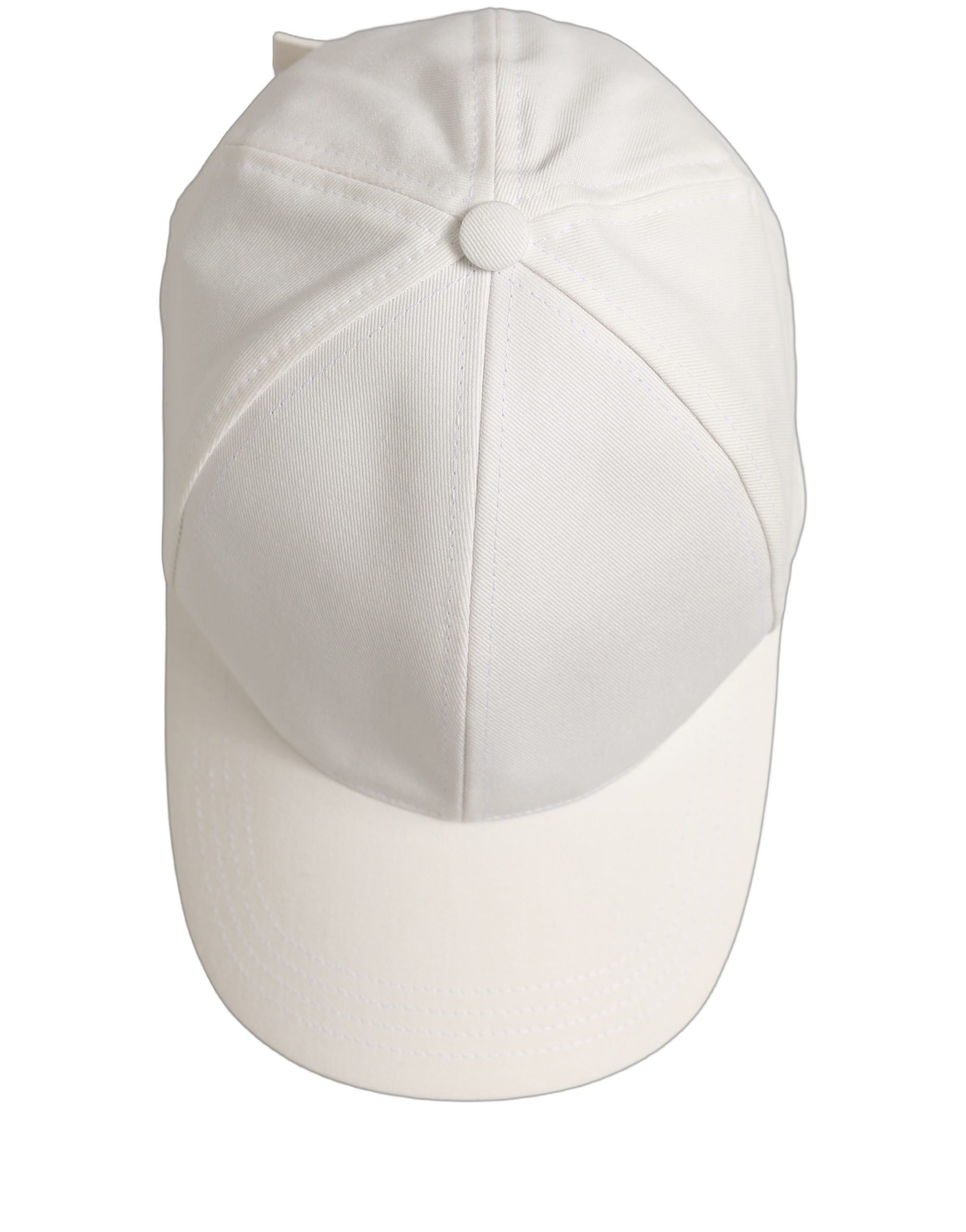Dolce & Gabbana Dolce & Gabbana Men White Cotton Baseball Capello 6 Panels Men's Hat