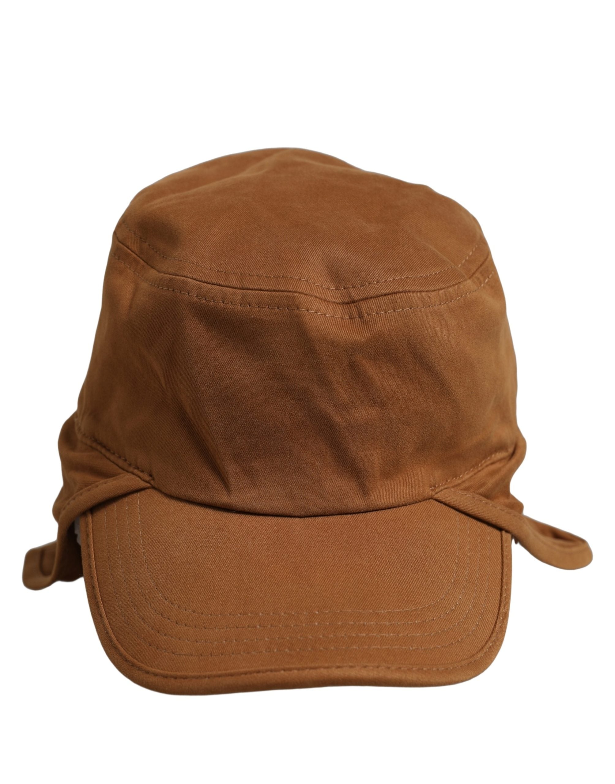 Dolce & Gabbana Dolce & Gabbana Men Brown Cotton Double Brim Baseball Cap Men's Hat