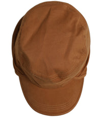Dolce & Gabbana Dolce & Gabbana Men Brown Cotton Double Brim Baseball Cap Men's Hat