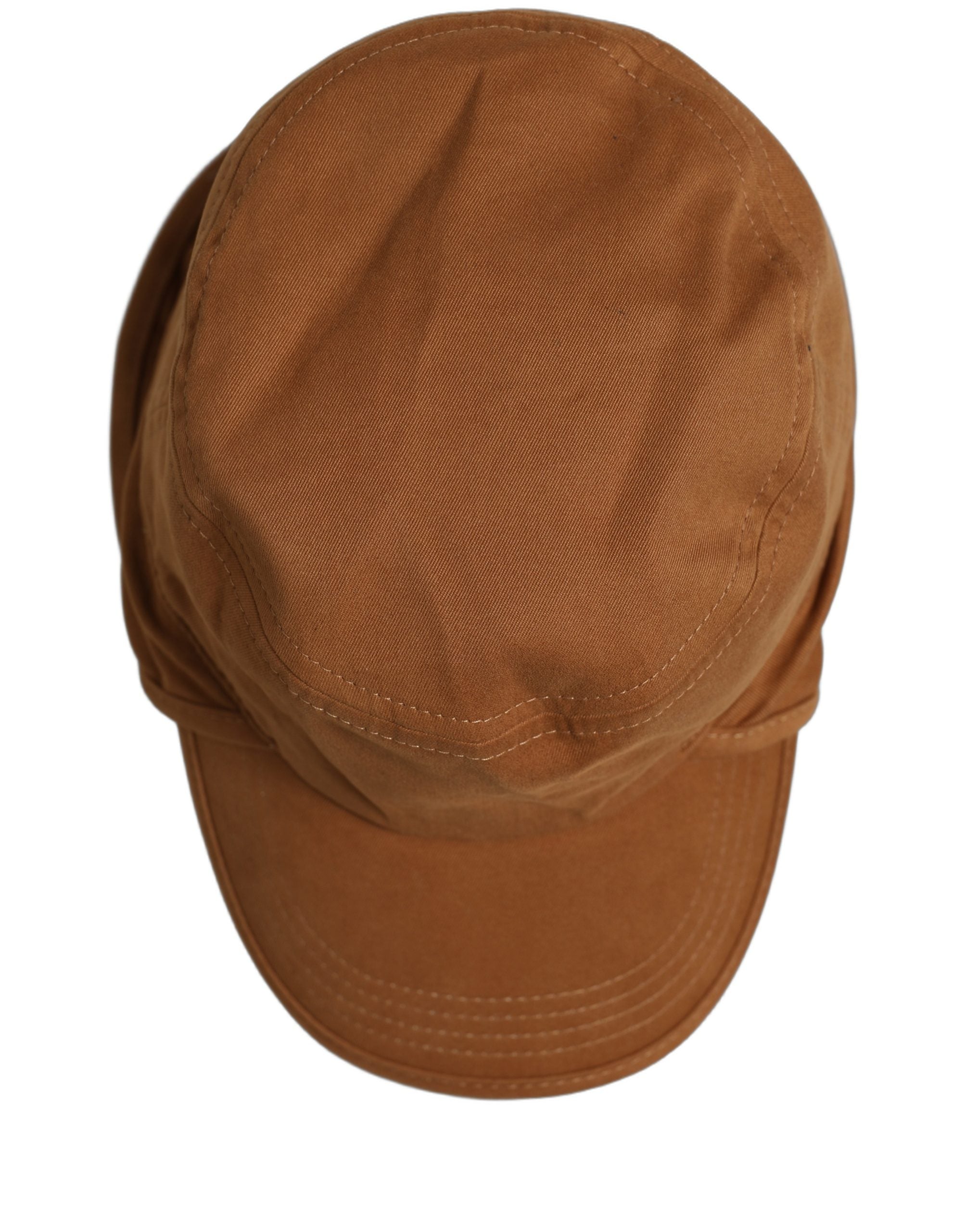 Dolce & Gabbana Dolce & Gabbana Men Brown Cotton Double Brim Baseball Cap Men's Hat