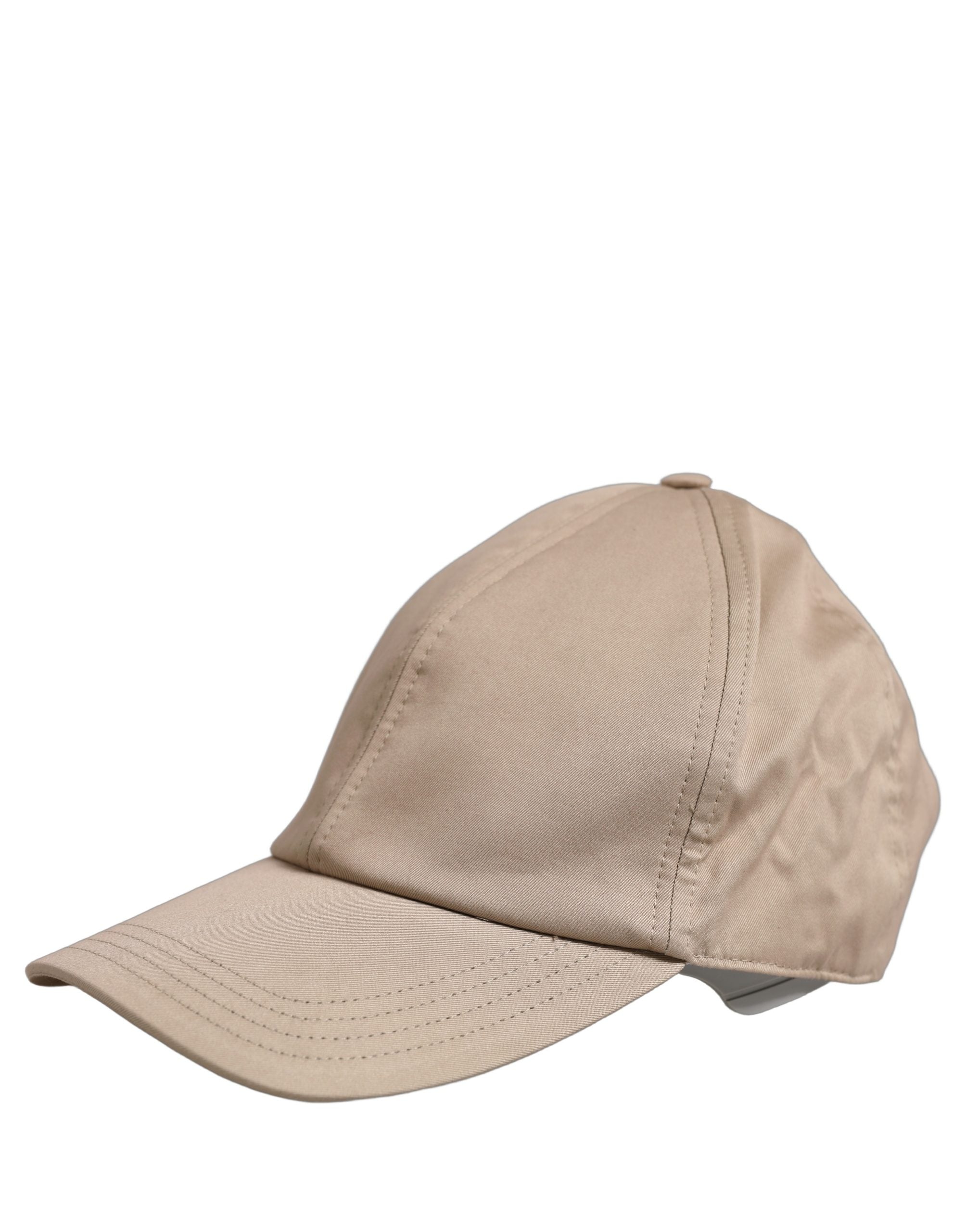 Dolce & Gabbana Dolce & Gabbana Men Beige Cotton Stretch Baseball Capello Men's Hat