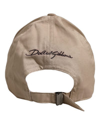 Dolce & Gabbana Dolce & Gabbana Men Beige Cotton Stretch Baseball Capello Men's Hat