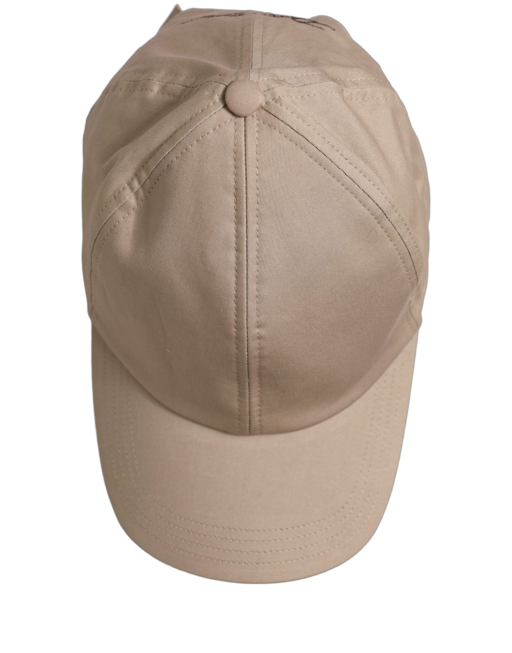 Dolce & Gabbana Dolce & Gabbana Men Beige Cotton Stretch Baseball Capello Men's Hat