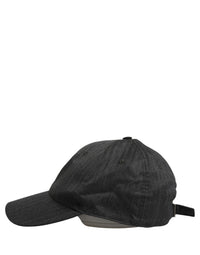 Dolce & Gabbana Dolce & Gabbana Men Dark Gray Herringbone Baseball Cap Men's Hat