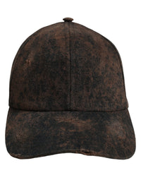 Dolce & Gabbana Dolce & Gabbana Men Brown Cotton Distressed Baseball Cap Men's Hat
