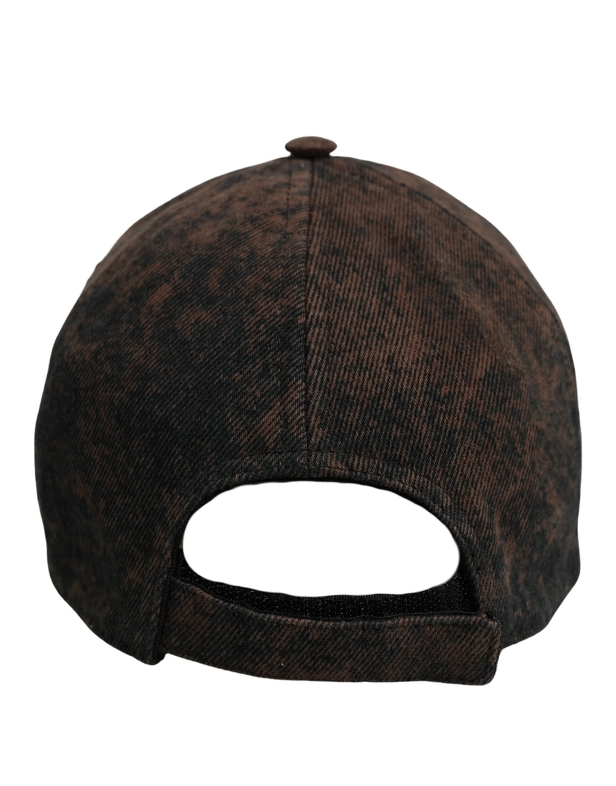 Dolce & Gabbana Dolce & Gabbana Men Brown Cotton Distressed Baseball Cap Men's Hat