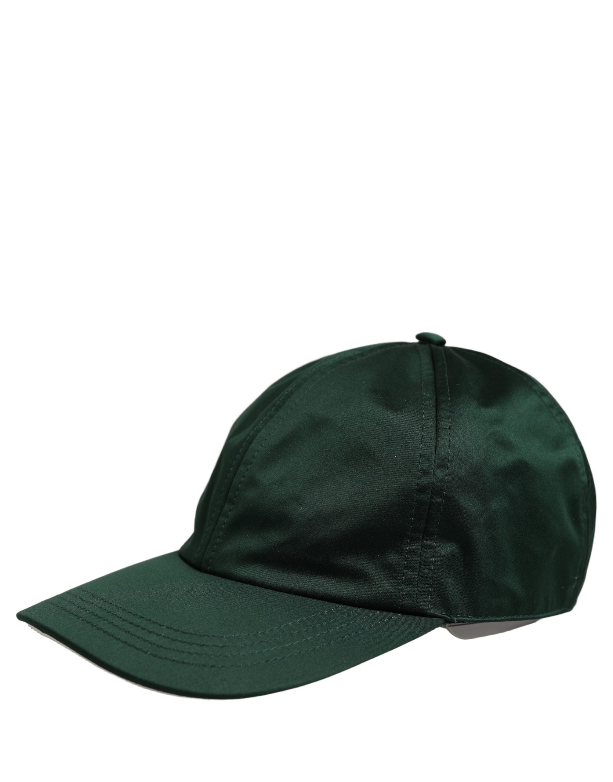 Dolce & Gabbana Dolce & Gabbana Men Deep Green Cotton Baseball Cap 6 Panels Men's Hat