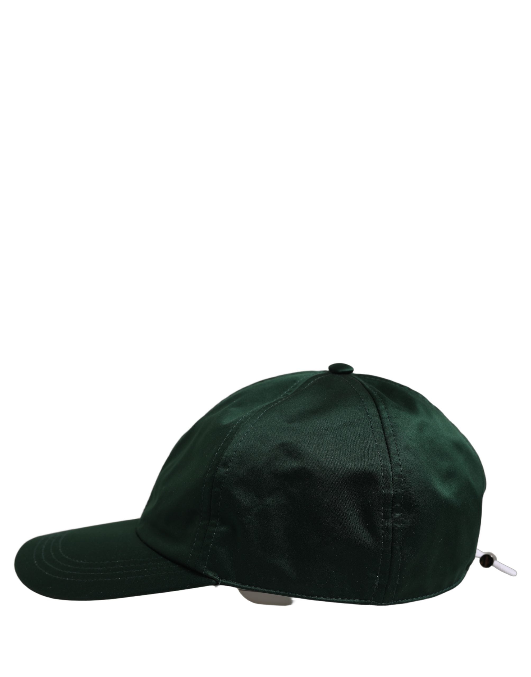 Dolce & Gabbana Dolce & Gabbana Men Deep Green Cotton Baseball Cap 6 Panels Men's Hat