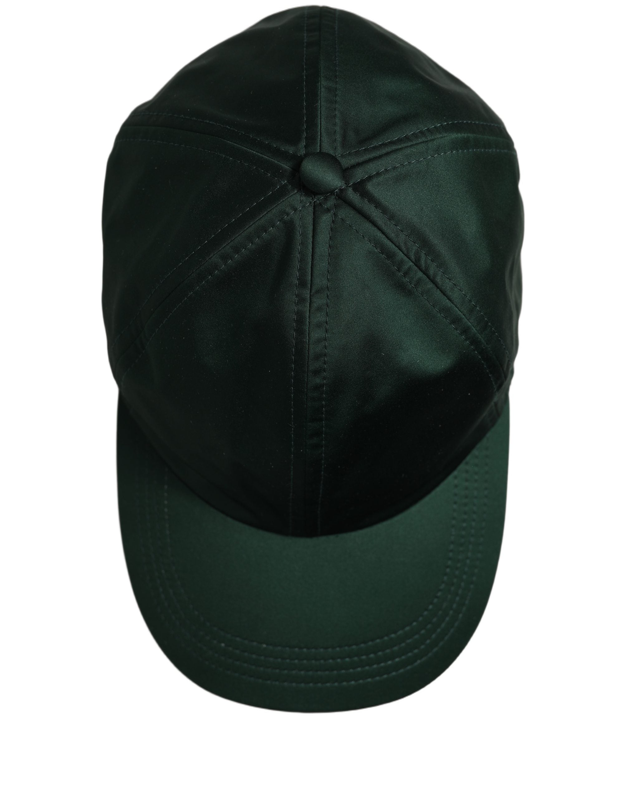 Dolce & Gabbana Dolce & Gabbana Men Deep Green Cotton Baseball Cap 6 Panels Men's Hat