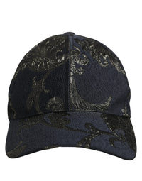 Dolce & Gabbana Dolce & Gabbana Men Black Floral Barocco Cotton Baseball Cap Men's Hat