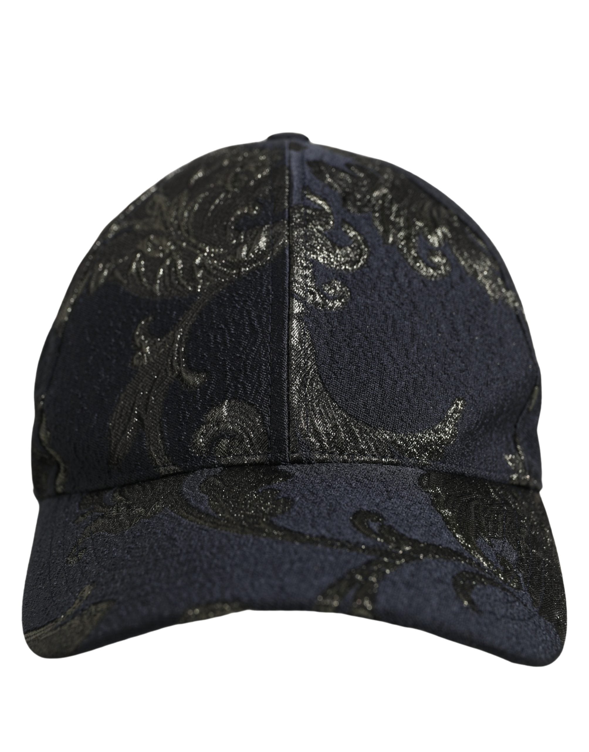Dolce & Gabbana Dolce & Gabbana Men Black Floral Barocco Cotton Baseball Cap Men's Hat