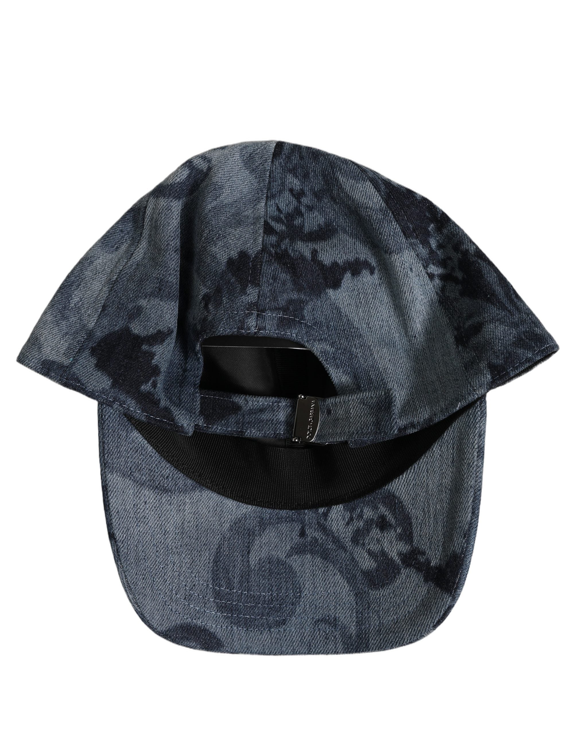Dolce & Gabbana Dolce & Gabbana Men Blue All Over Logo Cotton Baseball Cap Men's Hat