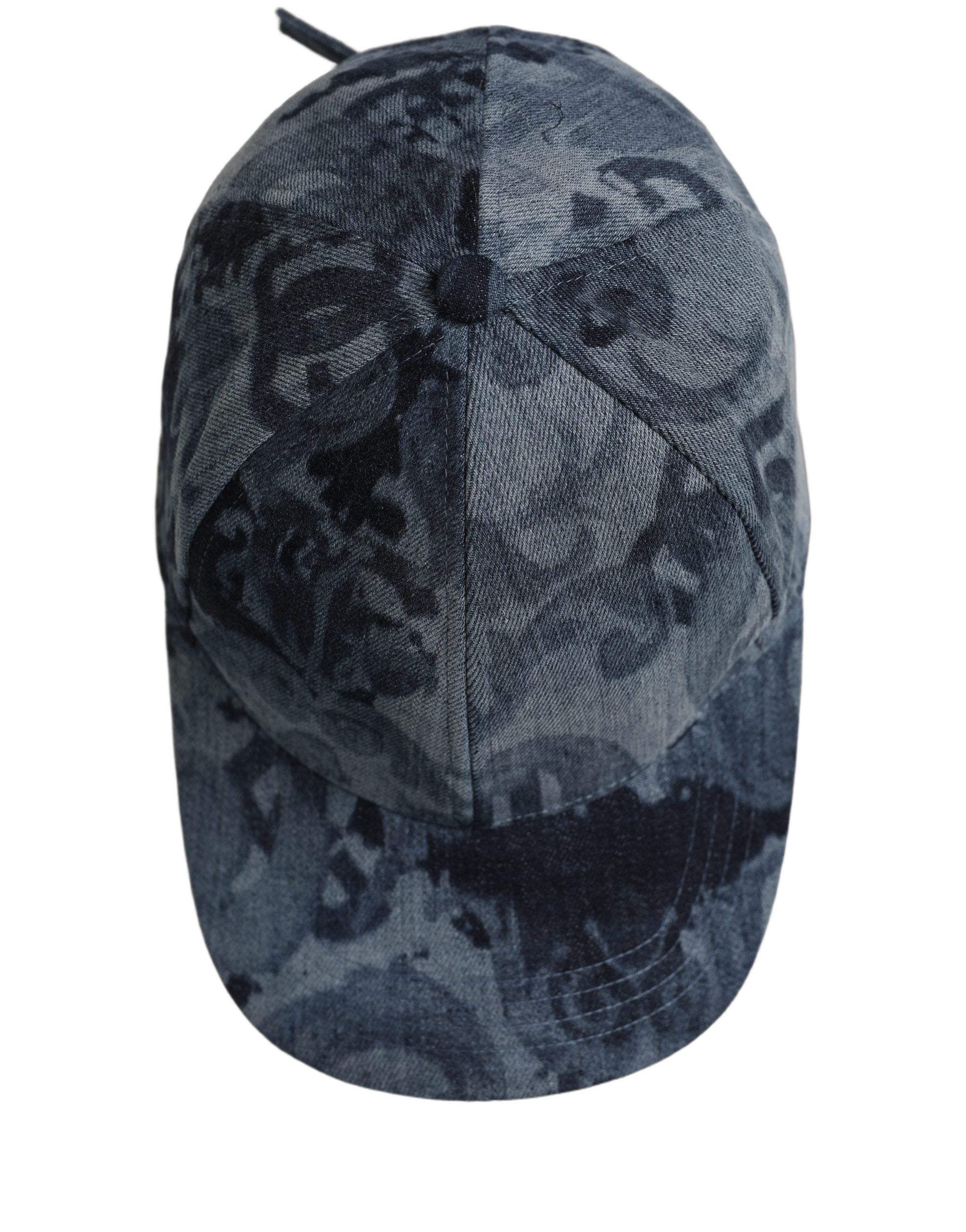 Dolce & Gabbana Dolce & Gabbana Men Blue All Over Logo Cotton Baseball Cap Men's Hat