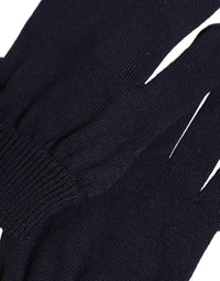 Dolce & Gabbana Dolce & Gabbana Men Dark Blue Cashmere Knitted Winter Men's Gloves