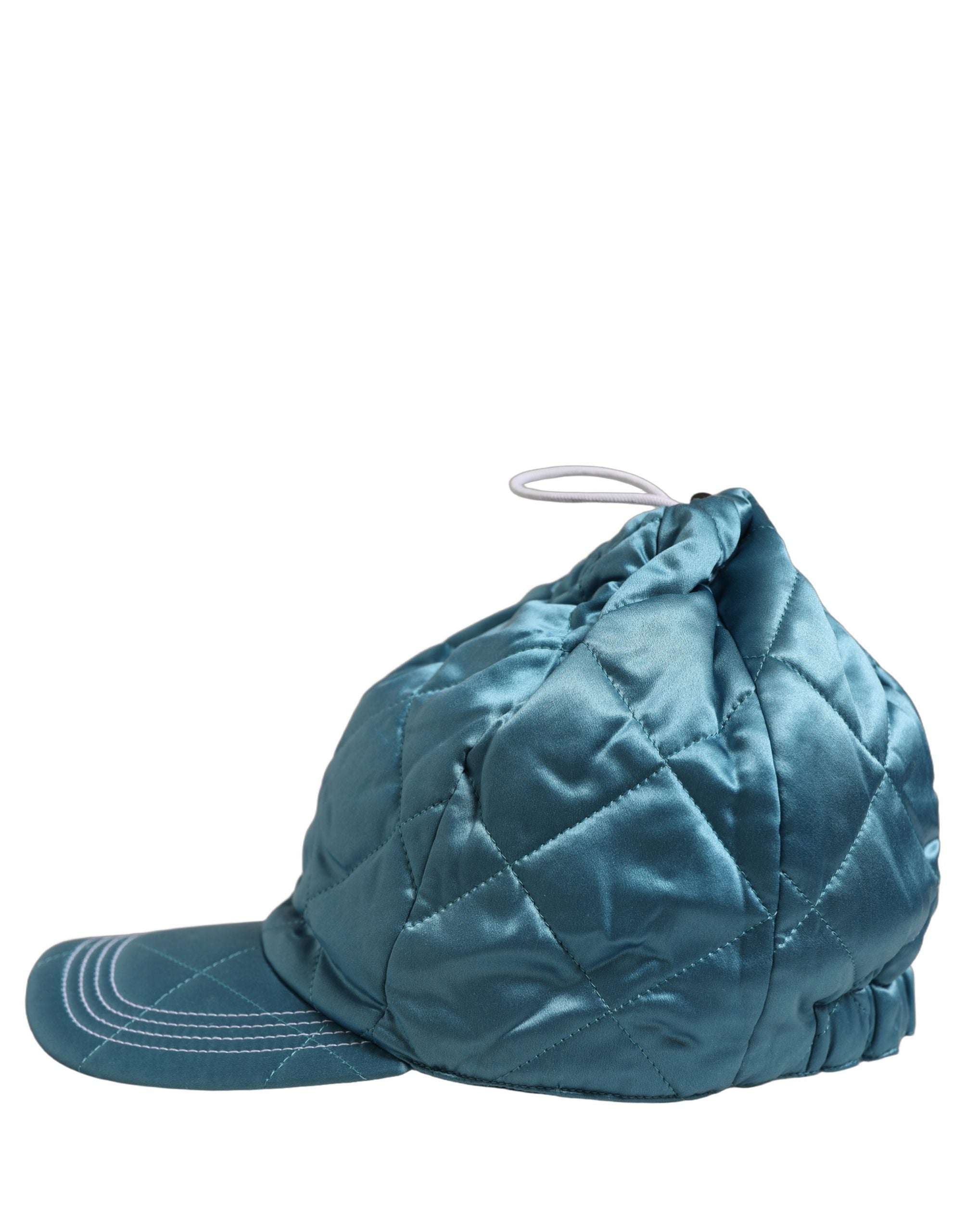 Dolce & Gabbana Dolce & Gabbana Men Teal Polyester Quilted Baseball Cap Men's Hat