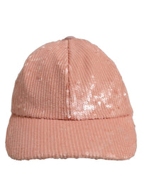 Dolce & Gabbana Dolce & Gabbana Men Pink Cotton Sequin Baseball Cap 6 Panels Men's Hat
