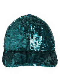 Dolce & Gabbana Dolce & Gabbana Men Green Cotton Sequin Baseball Cap 6 Panels Men's Hat