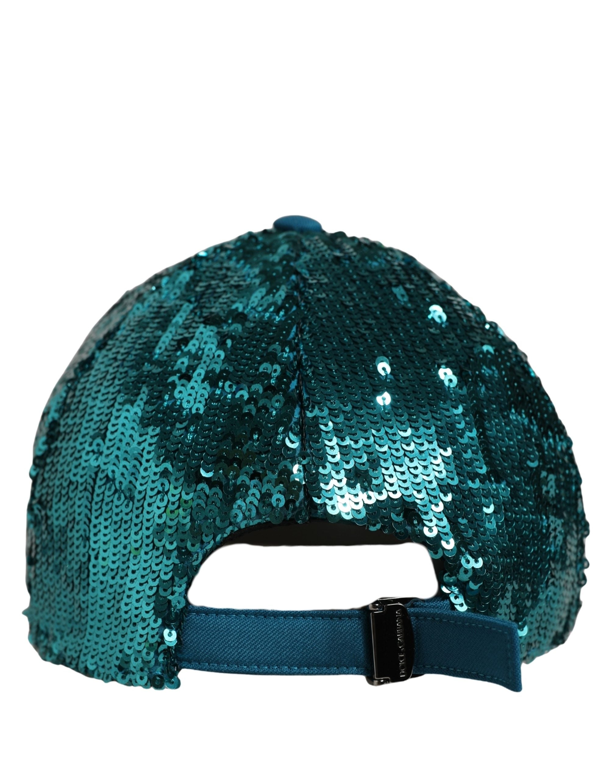 Dolce & Gabbana Dolce & Gabbana Men Green Cotton Sequin Baseball Cap 6 Panels Men's Hat