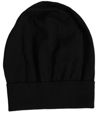 Dolce & Gabbana Dolce & Gabbana Men Black Wool Knitted Winter Beanie Capello One Men's Hat