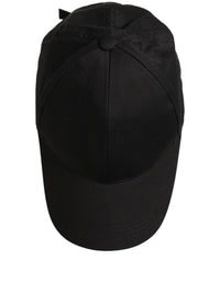 Dolce & Gabbana Dolce & Gabbana Men Black Cotton Baseball Cap 6 Panels Men's Hat