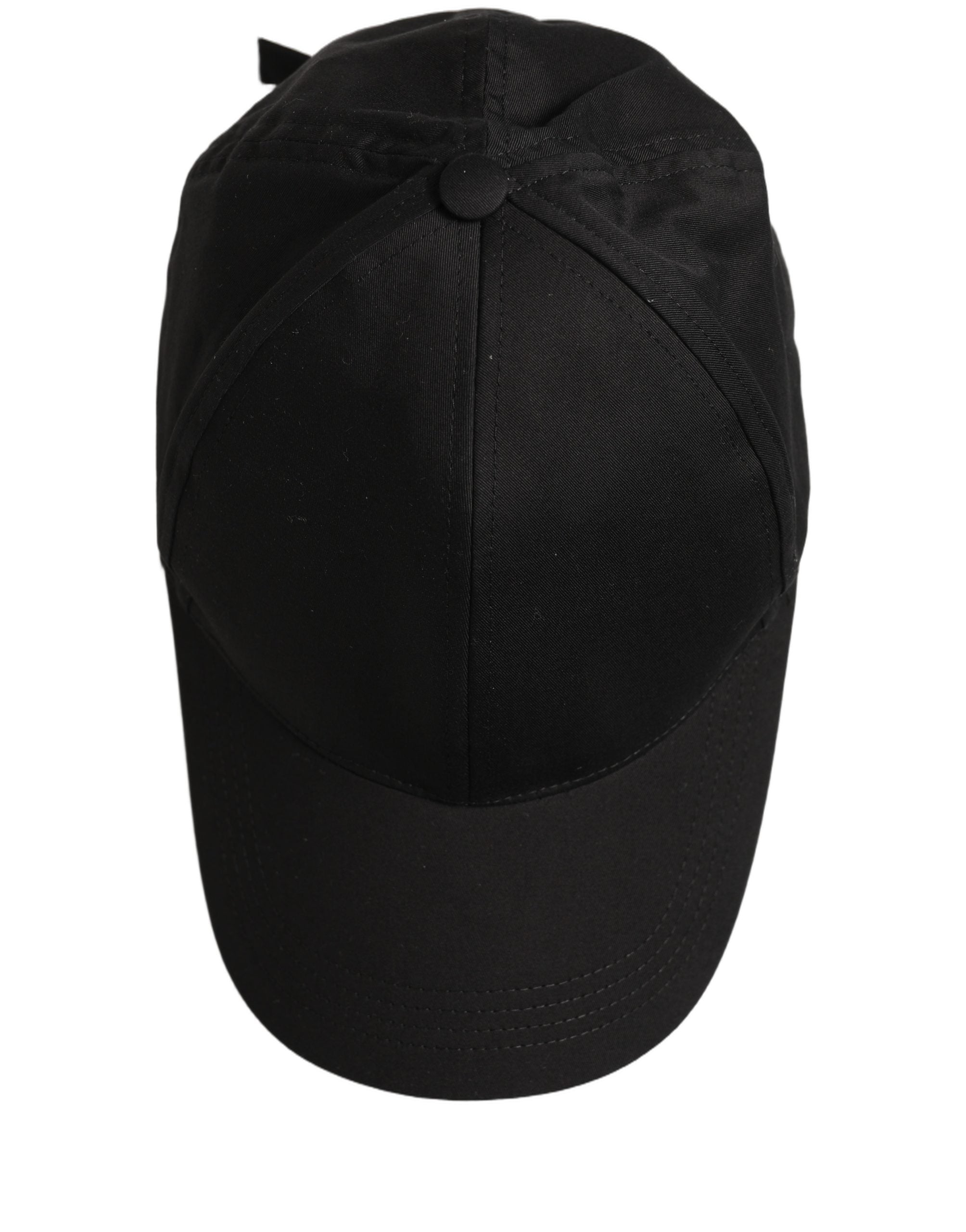 Dolce & Gabbana Dolce & Gabbana Men Black Cotton Baseball Cap 6 Panels Men's Hat
