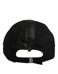 Dolce & Gabbana Dolce & Gabbana Men Black Cotton Baseball Cap 6 Panels Men's Hat