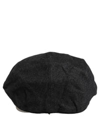 Dolce & Gabbana Dolce & Gabbana Men Black Cotton Flat Cloth Newsboy Cap Men's Hat