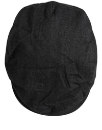Dolce & Gabbana Dolce & Gabbana Men Black Cotton Flat Cloth Newsboy Cap Men's Hat