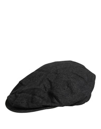 Dolce & Gabbana Dolce & Gabbana Men Black Cotton Flat Cloth Newsboy Cap Men's Hat