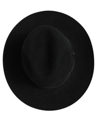 Dolce & Gabbana Dolce & Gabbana Men Black Classic Wide Brim Fedora Capello Men's Hat