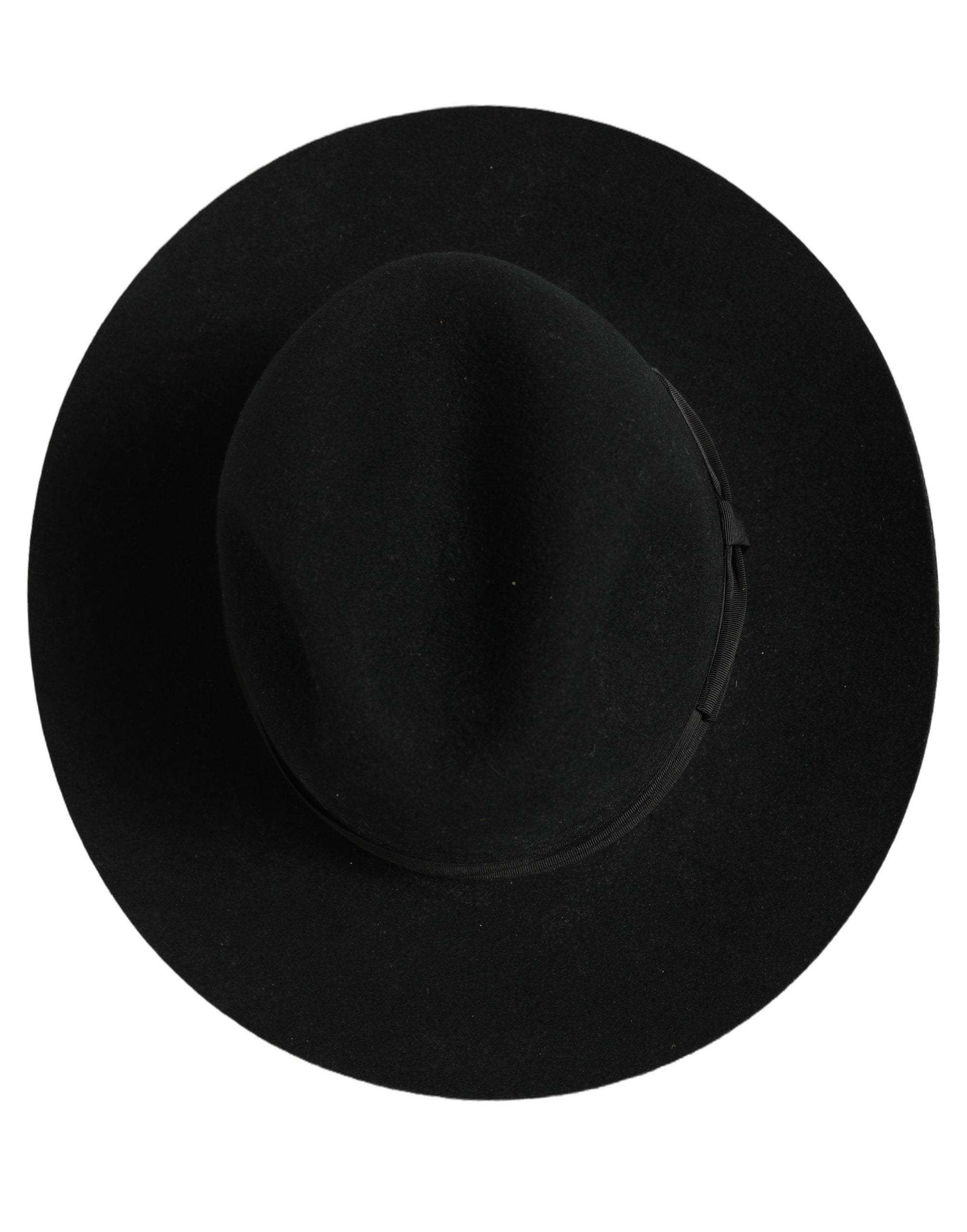 Dolce & Gabbana Dolce & Gabbana Men Black Classic Wide Brim Fedora Capello Men's Hat