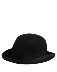 Dolce & Gabbana Dolce & Gabbana Men Black Rabbit Fur Felt Bowler Capello Men's Hat
