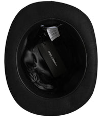 Dolce & Gabbana Dolce & Gabbana Men Black Rabbit Fur Felt Bowler Capello Men's Hat