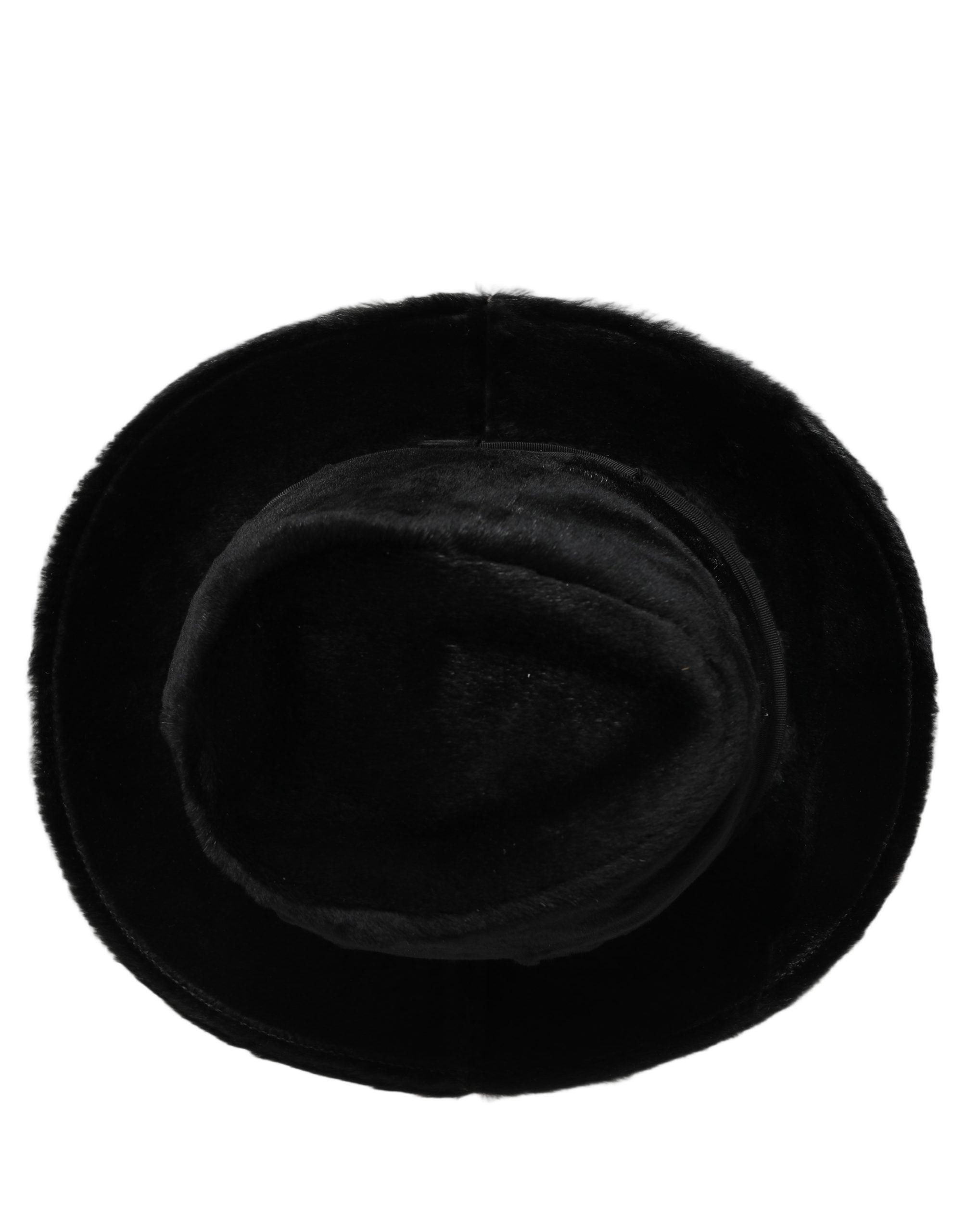 Dolce & Gabbana Dolce & Gabbana Men Black Classic Wide Brim Fedora Capello Men's Hat