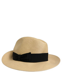 Dolce & Gabbana Dolce & Gabbana Men Beige Paper Straw Fedora Panama Capello Men's Hat