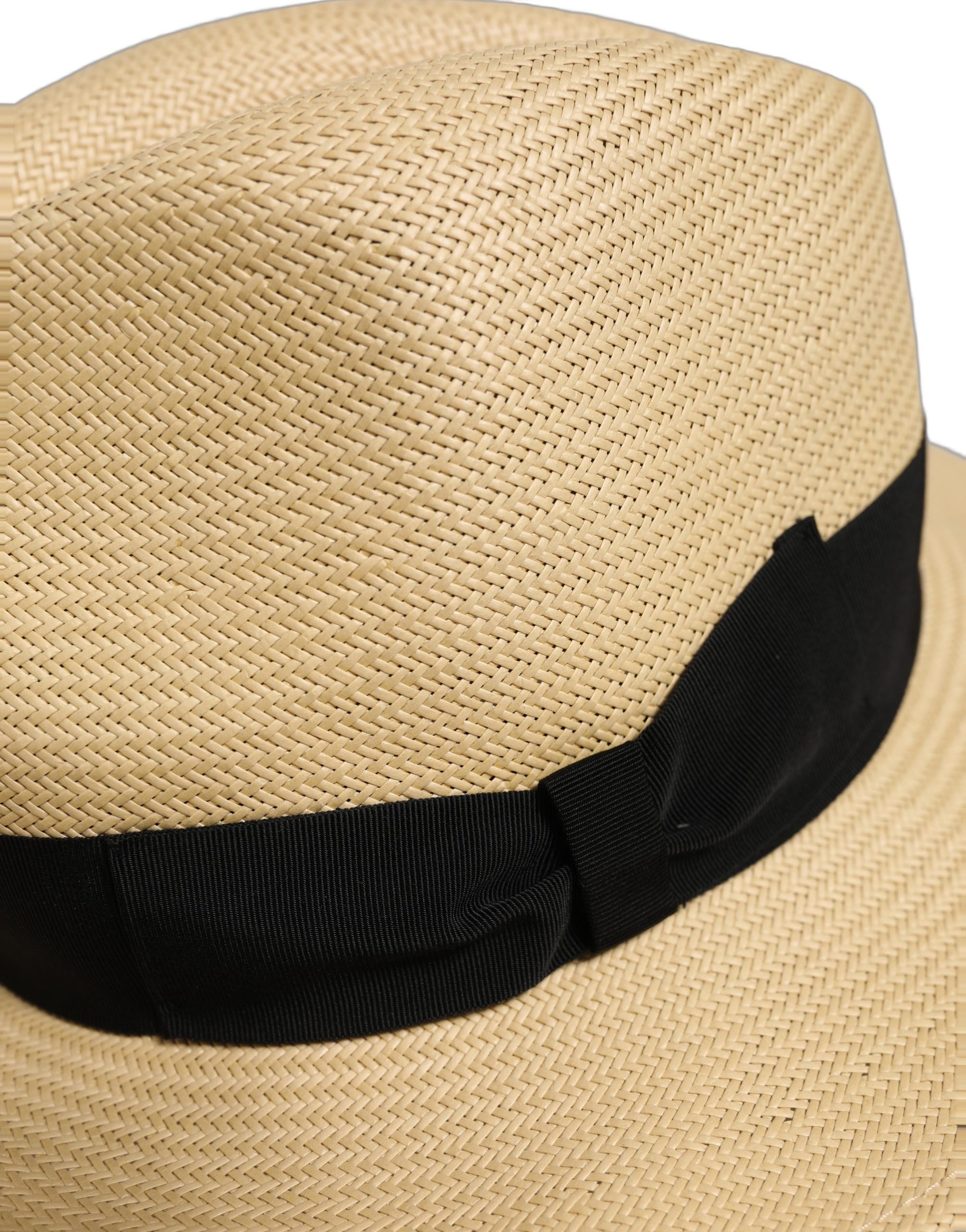 Dolce & Gabbana Dolce & Gabbana Men Beige Paper Straw Fedora Panama Capello Men's Hat