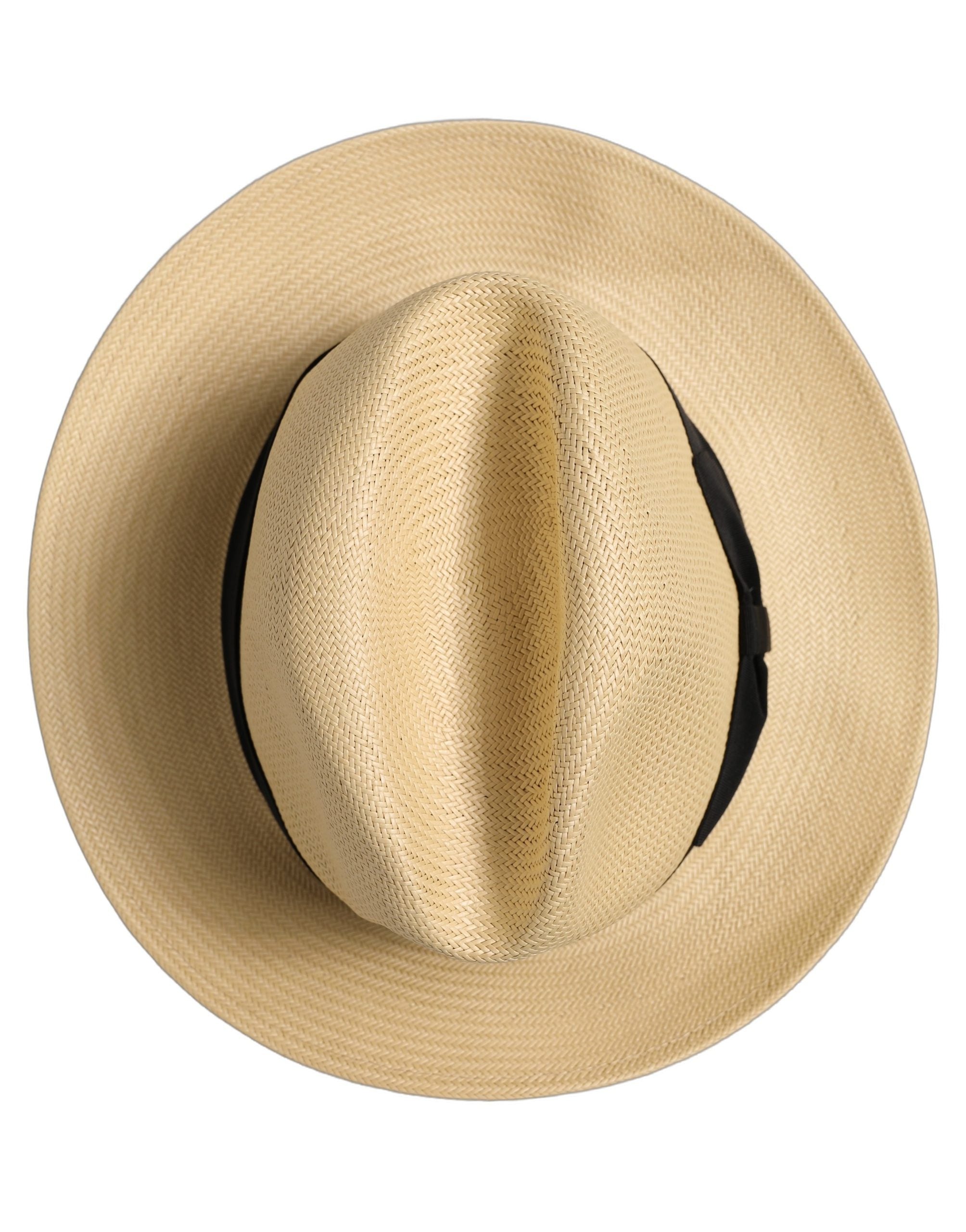 Dolce & Gabbana Dolce & Gabbana Men Beige Paper Straw Fedora Panama Capello Men's Hat