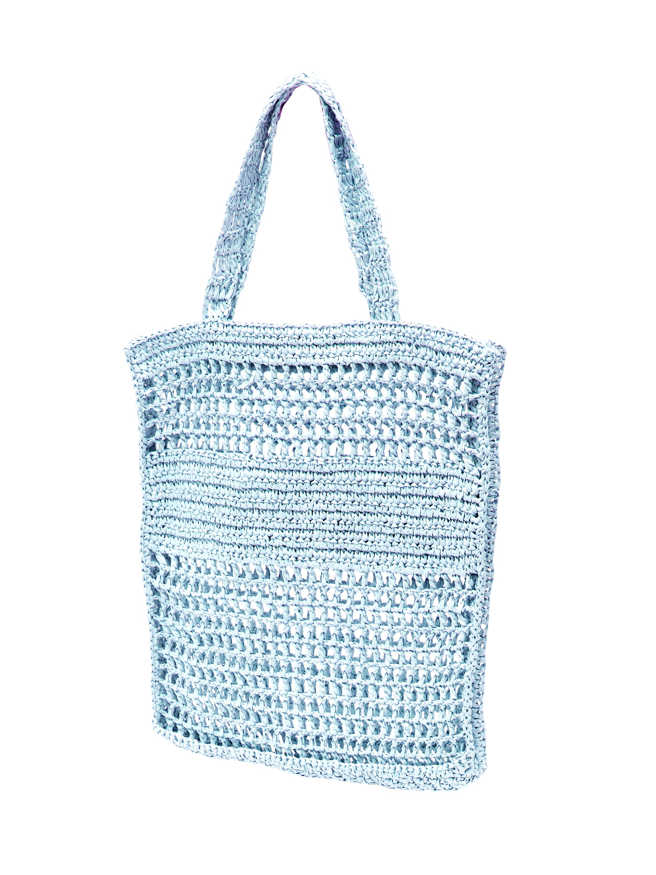 Cavalli Class PORTOFINO Light Blue Crochet Beach Shopper Bag – Bluefly