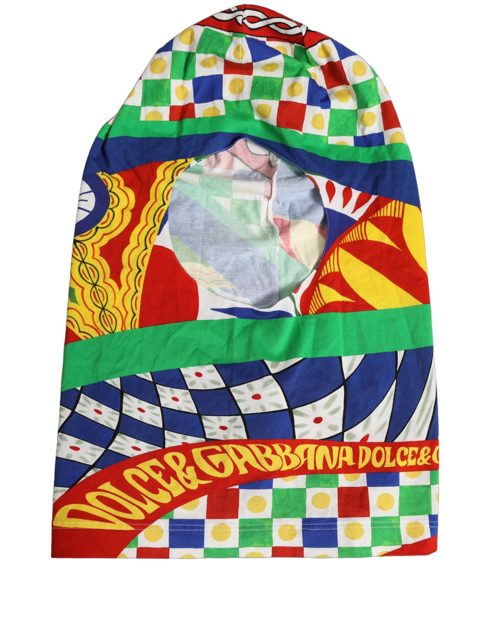 Dolce & Gabbana Dolce & Gabbana Men Multicolor Carretto Siciliano Balaclava Men's Hat
