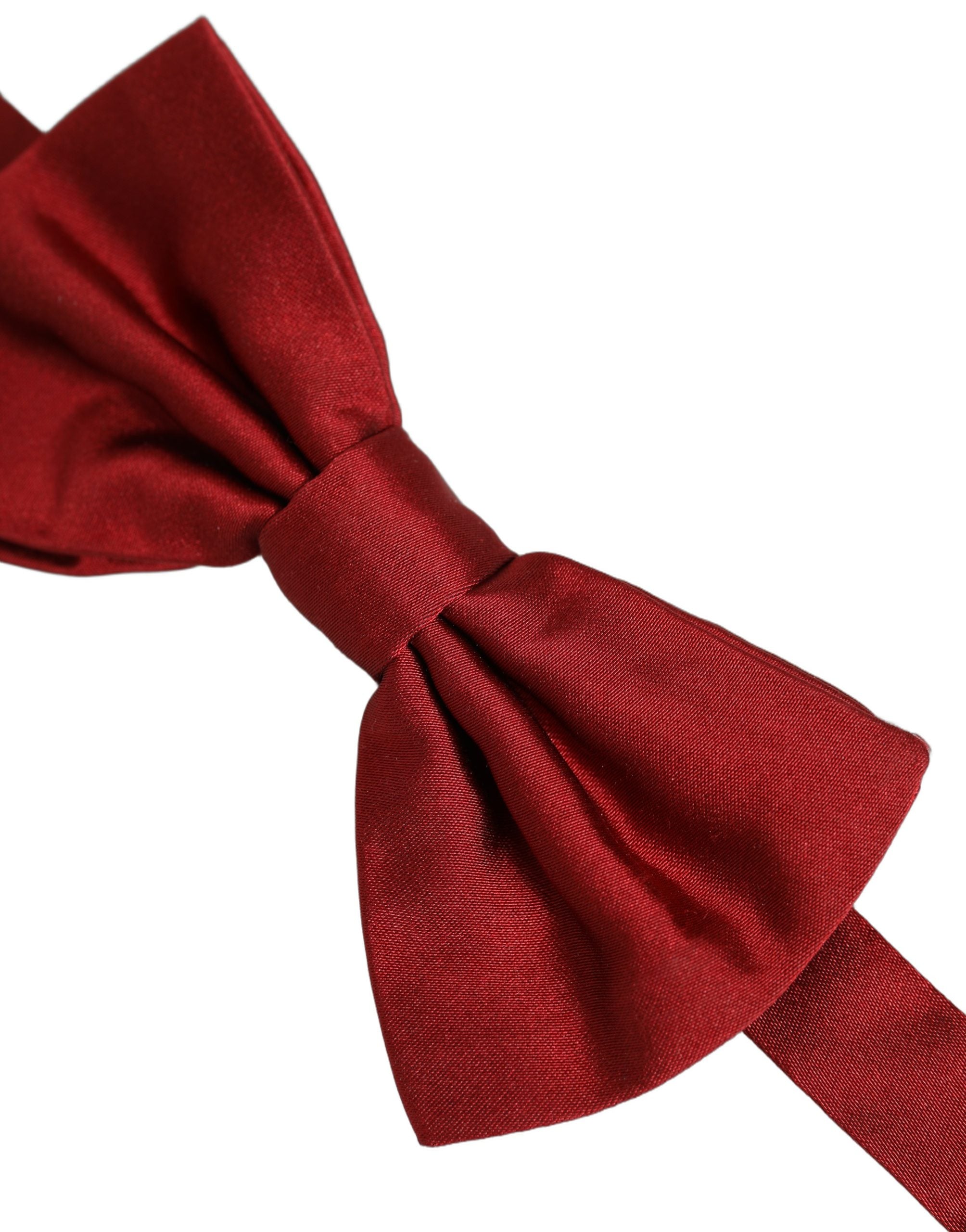 Dolce & Gabbana Dolce & Gabbana Men Red 100% Silk Adjustable Neck Papillon Bow Men's Tie