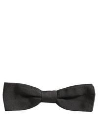 Dolce & Gabbana Dolce & Gabbana Men Black 100% Cotton Adjustable Neck Papillon Bow Men's Tie