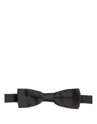 Dolce & Gabbana Dolce & Gabbana Men Black 100% Cotton Adjustable Neck Papillon Bow Men's Tie
