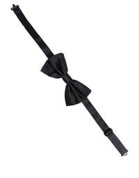 Dolce & Gabbana Dolce & Gabbana Men Black 100% Silk Adjustable Neck Papillon Bow Men's Tie